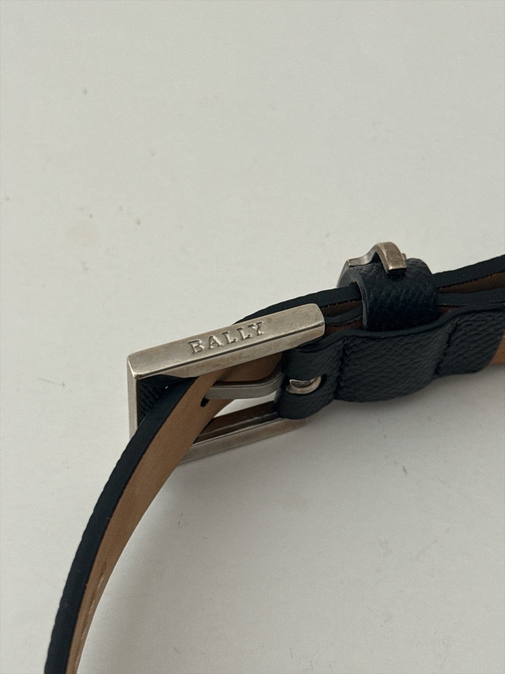 Bally black genuine leather belt size 75/30 made in Italy - Picture 5 of 9